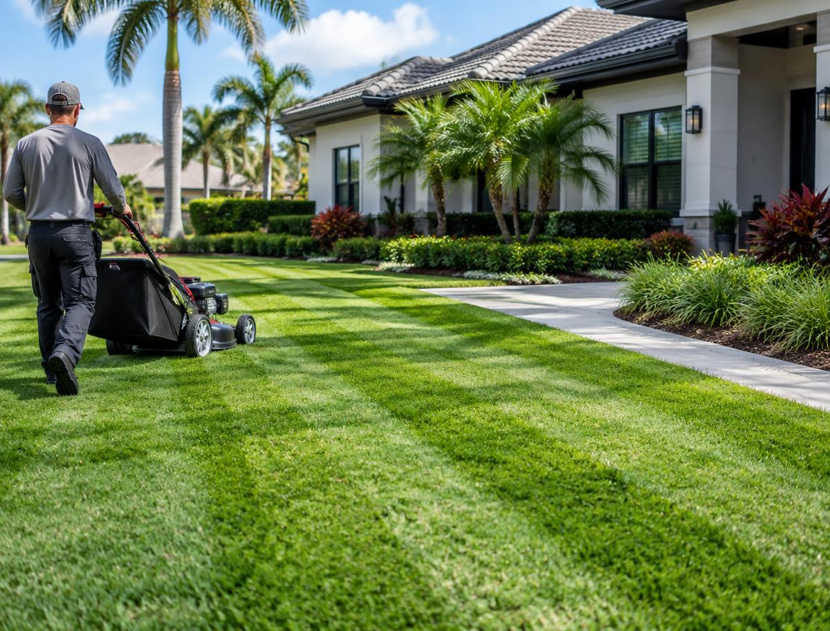 Lawn Care demonstration photography